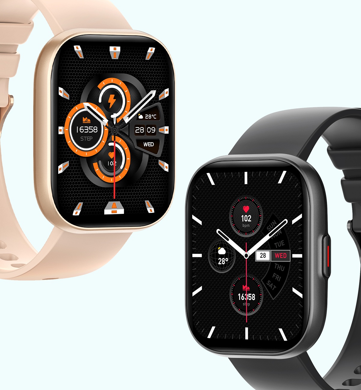 P68 smartwatch amoled ንኪ ስማርት ሰዓት