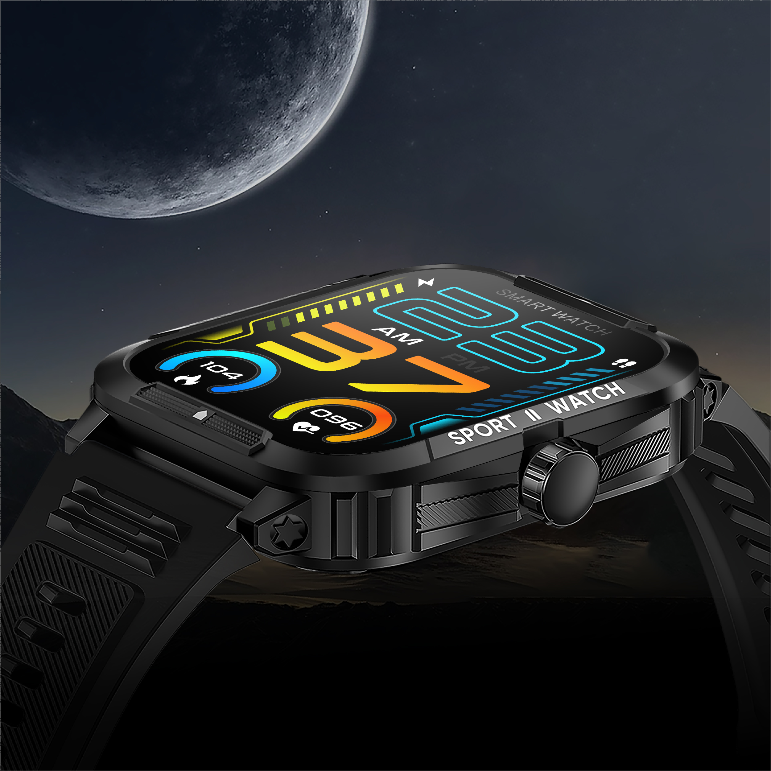P76 Smartwatch 1.96" Outdoor Sports Fitness 3ATM Waterproof  Smart Watch